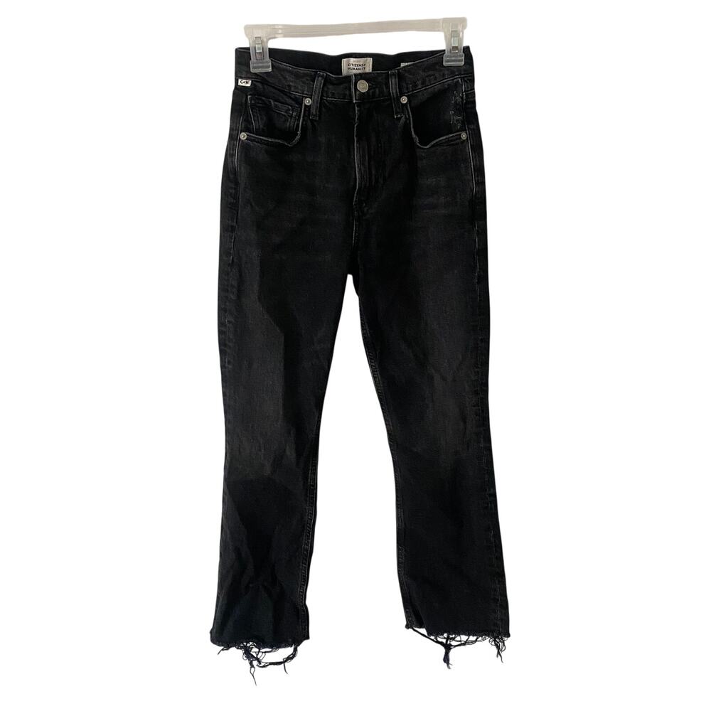 Citizens of Humanity Isola Cropped Black Jeans sz 24 style 2030-3010